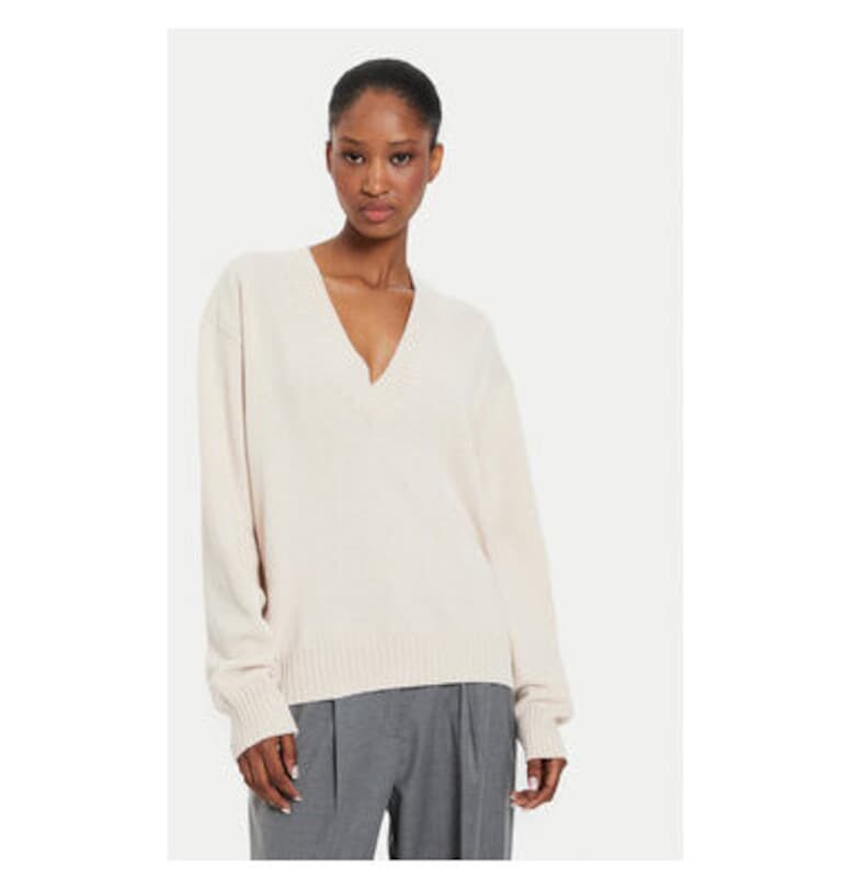 Дамски пуловер -  304654275 - Полиамид/Вискоза/Вълна - Един размер INTL - Бежов kontatto