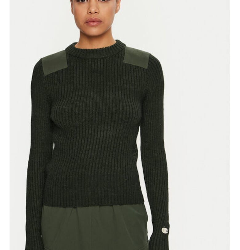 Дамски пуловер -  304697906 - Полиестер/Акрил - Зелен - Зелен Champion