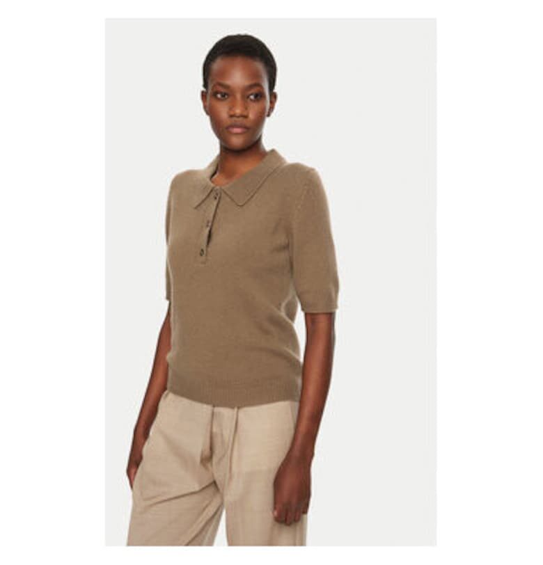 Дамски пуловер -  304944284 - вълна/кашмир - кафяв - Кафяв Birgitte Herskind