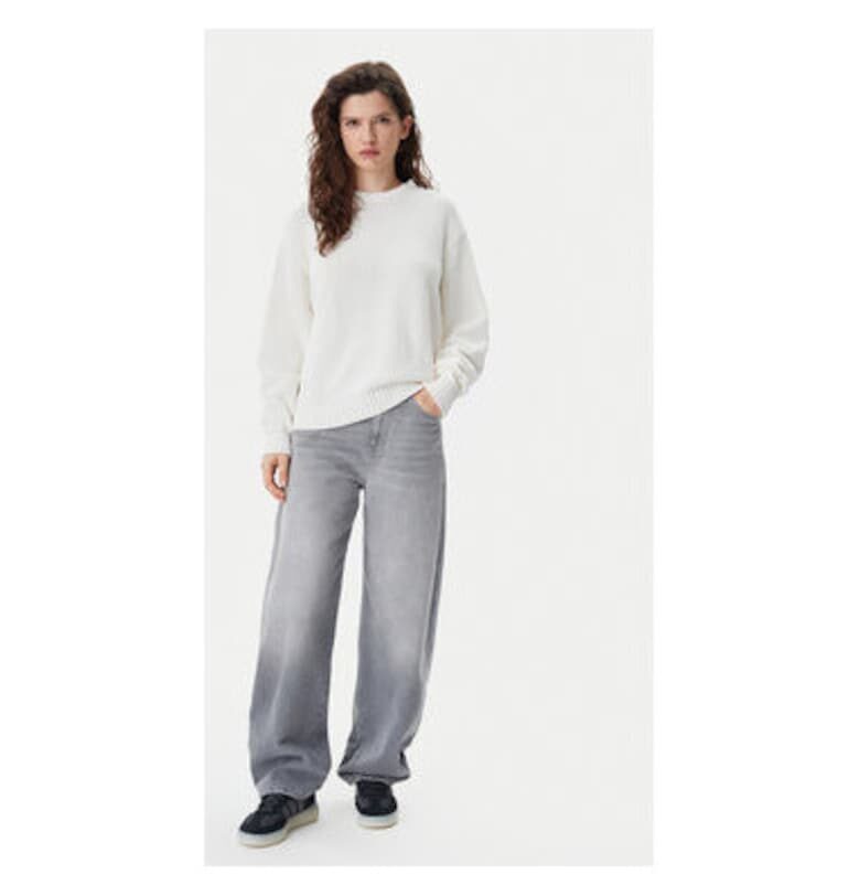 Дамски пуловер -  305332240 - Памук - Бежов - Бежов Napapijri