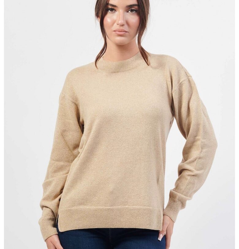 Дамски пуловер  6DYM2C - Златист/Бежов пясък ARMANI EXCHANGE