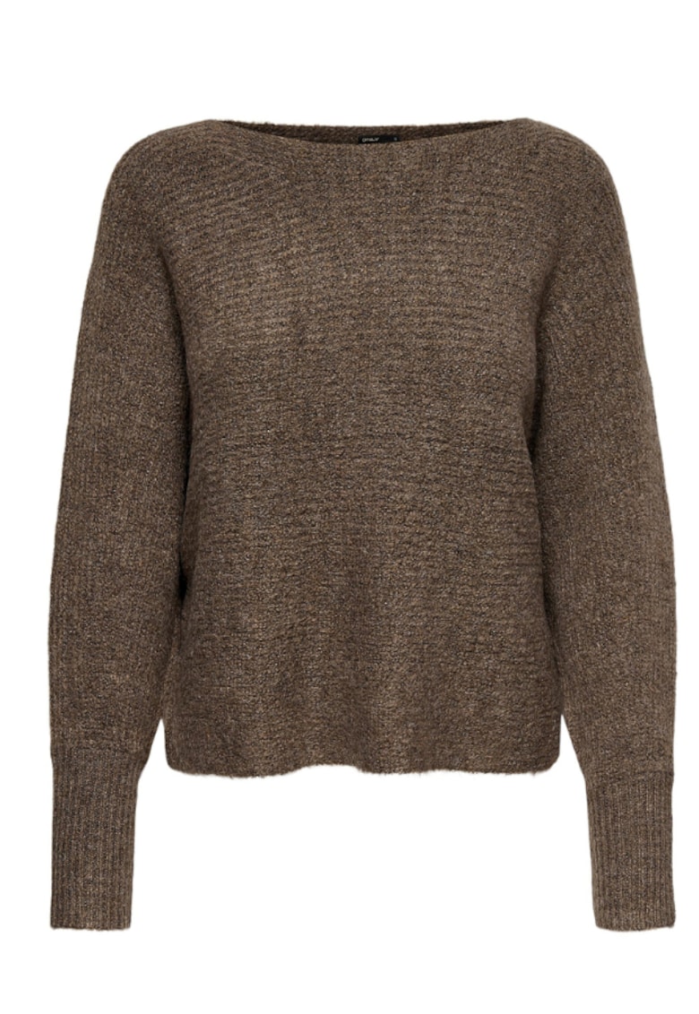 Дамски пуловер - САМО - 302619009 - Акрил - Кафяв Only