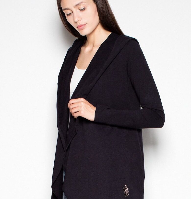 Дамски пуловер -  черен - мек Venaton