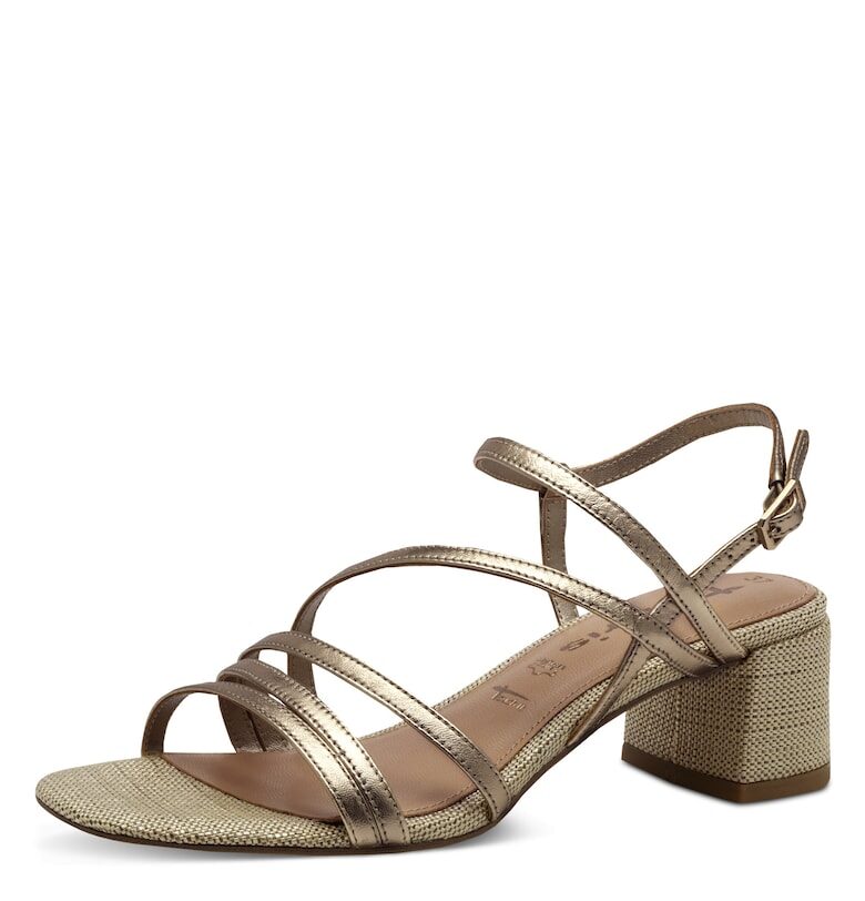 Дамски сандали 1 28211 42 - Златист Tamaris