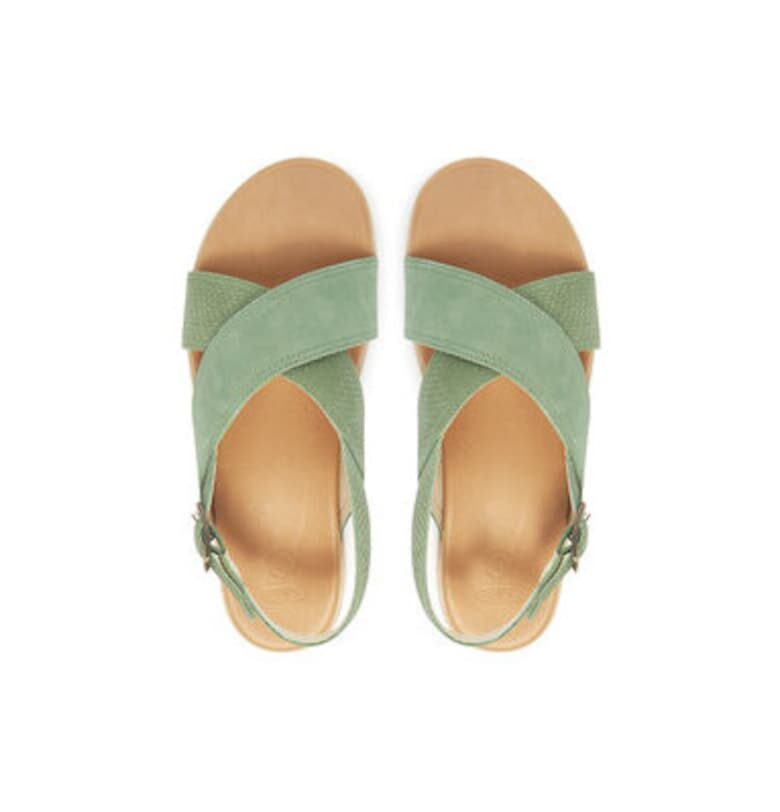 Дамски сандали - 1030525 -  Естествена кожа - Зелен Keen