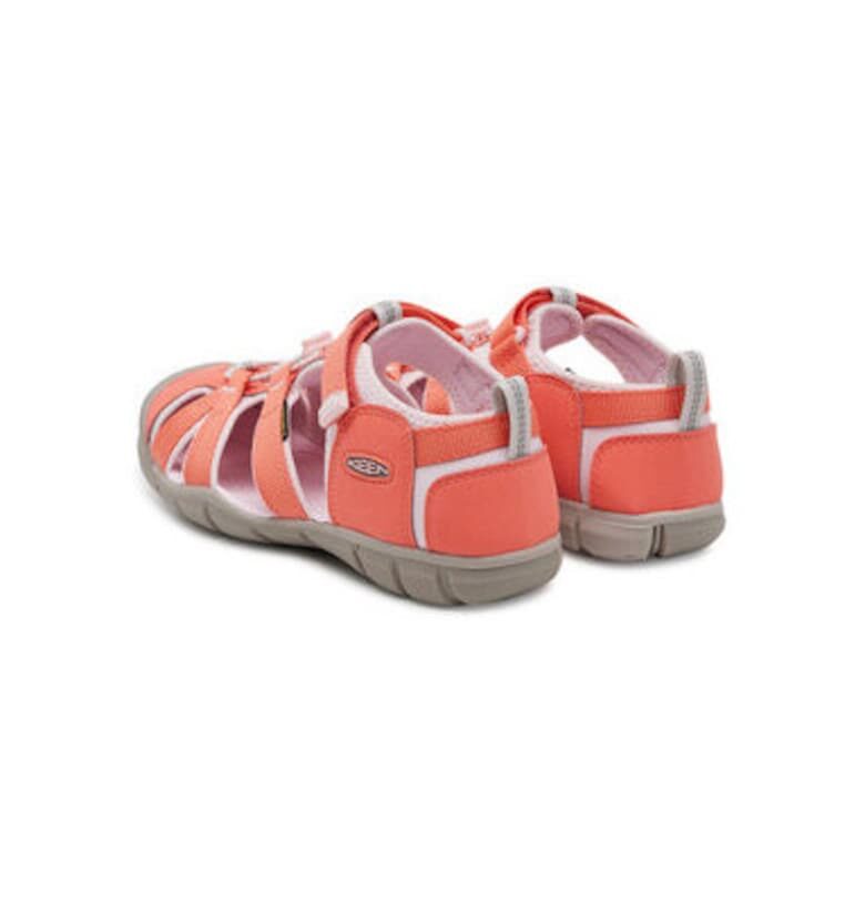 Дамски сандали - 1030813 -  Текстил - Оранжев Keen