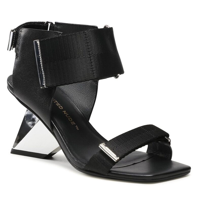 Дамски сандали - 106170115612 -  Естествена кожа - Черен United Nude
