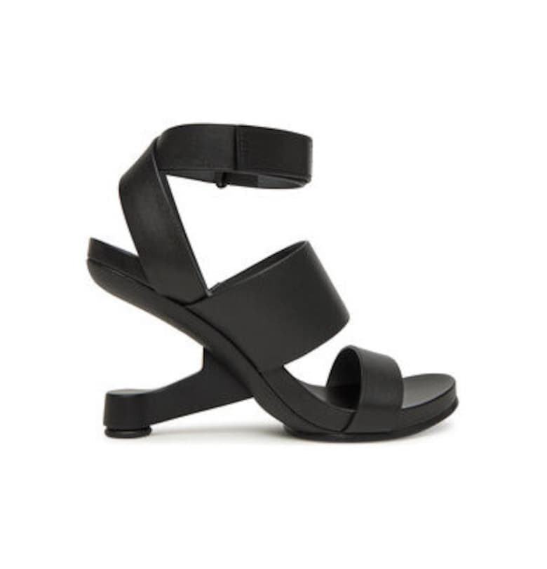 Дамски сандали - 109040116 -  Естествена кожа - Черен United Nude