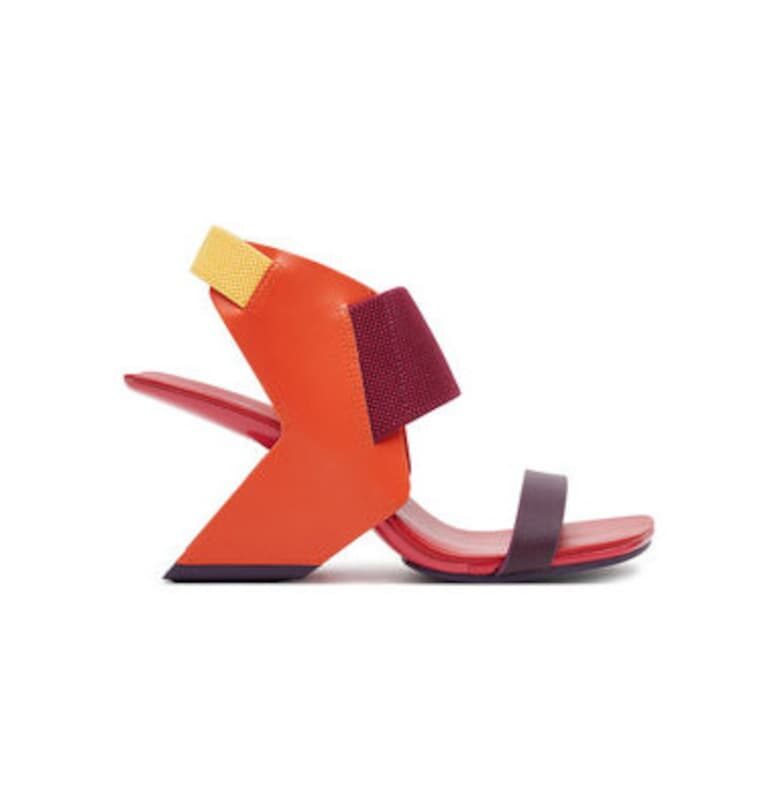 Дамски сандали - 1091087016 -  Естествена кожа - Оранжев United Nude