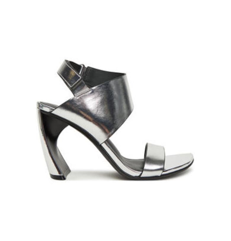 Дамски сандали - 1092814116 -  Естествена кожа - Сребрист United Nude