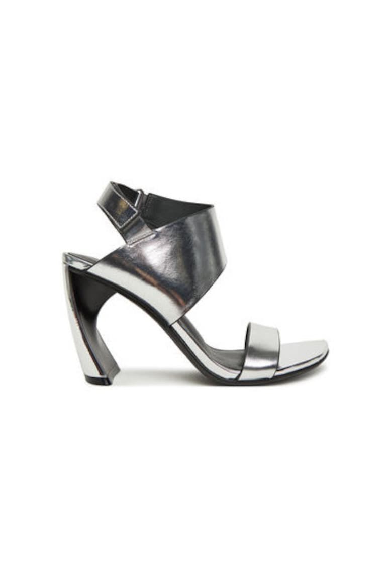 Дамски сандали - 1092814116 - Естествена кожа - Сребрист United Nude