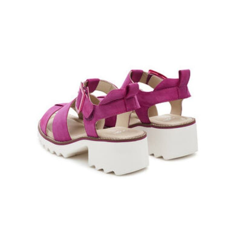 Дамски сандали - 12-21510-16 -  Естествена кожа - Розово Ara