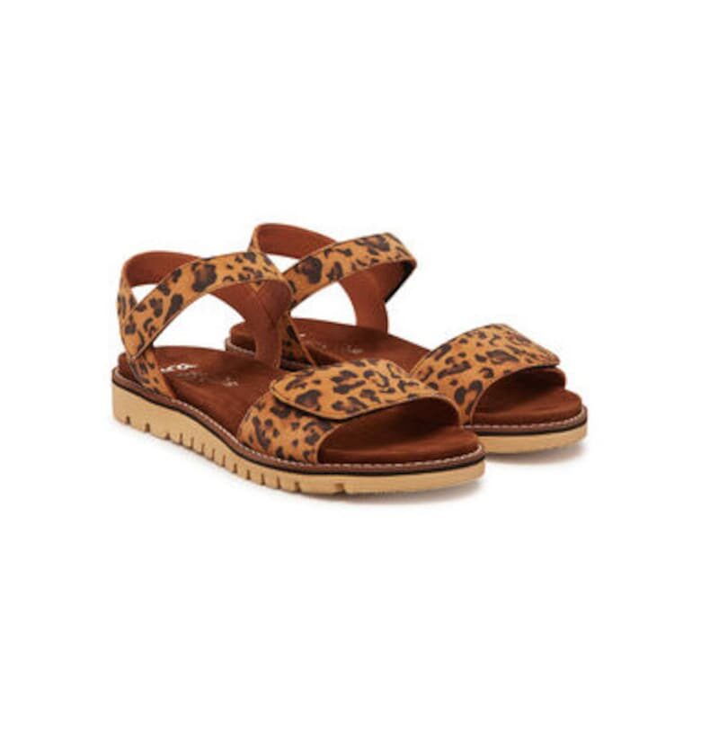 Дамски сандали - 12-28114-16 -  Текстил - Кафяв Ara