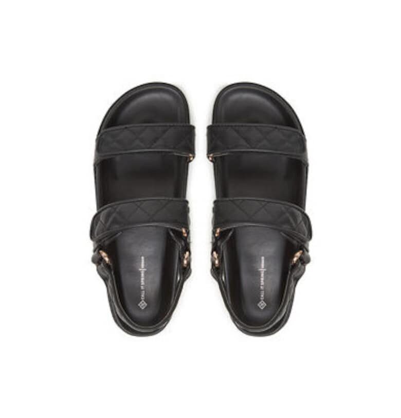 Дамски сандали - 13953130 -  Екокожа - Черен Call It Spring