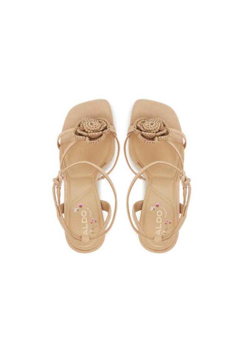 Дамски сандали - 13966744 - Естествена кожа - Бежов Aldo