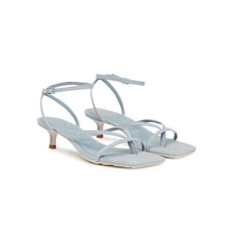 Дамски сандали  14017664 - Естествена кожа - Светлосин - Светлосин Aldo