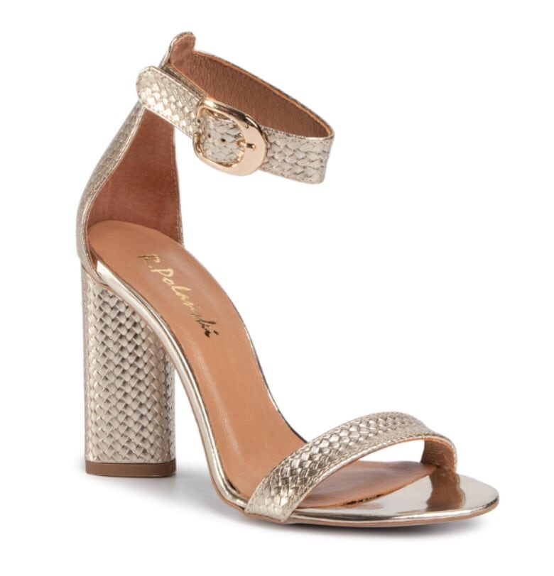 Дамски сандали -  207524927 - Златни - Естествена кожа - RPolanski