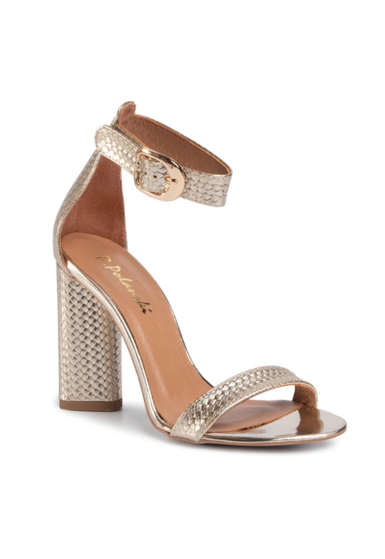 Дамски сандали - 207524927 - Златни - Естествена кожа - RPolanski