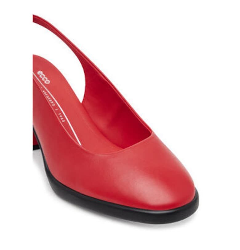 Дамски сандали - 22271301294 -  Естествена кожа - Червен Ecco