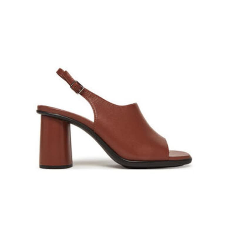 Дамски сандали - 23331301014 -  Естествена кожа - Кафяв Ecco