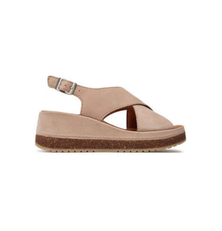 Дамски сандали - 26177302 -  Естествена кожа - Розово Clarks