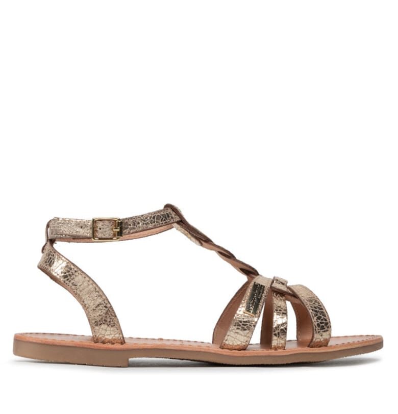 Дамски сандали  300490341 - Естествена кожа - Златист - Златист Les Tropeziennes