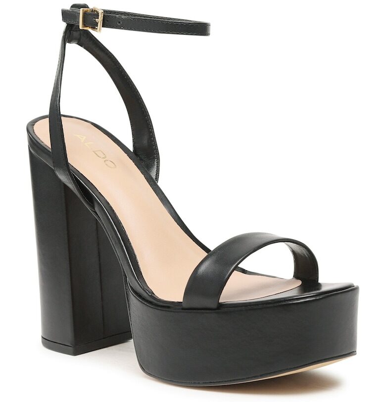 Дамски сандали -  302019588 - Естествена кожа - Черни Aldo