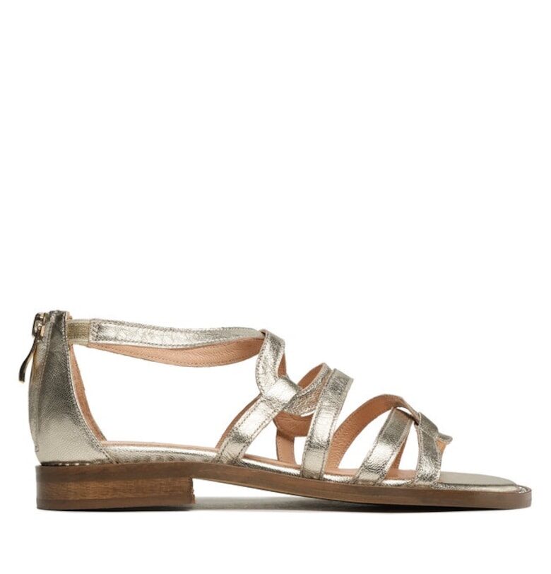 Дамски сандали -  30234093435 - Естествена кожа - Златни RPolanski