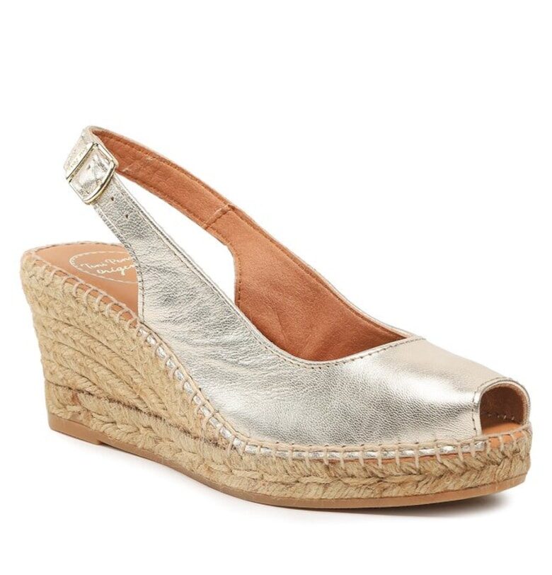 Дамски сандали  302773985 - Естествена кожа - Златни Toni Pons