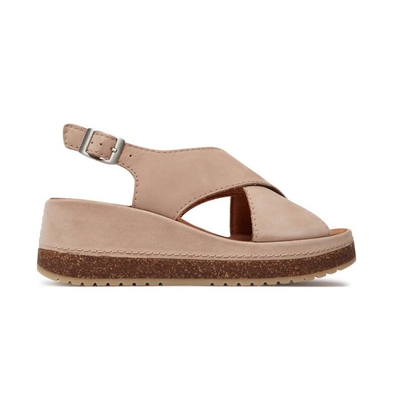 Дамски сандали -  303500 - Набук кожа - Розови - Clarks