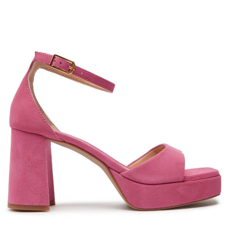 Дамски сандали  303554552 - Естествена кожа - Розов Unisa