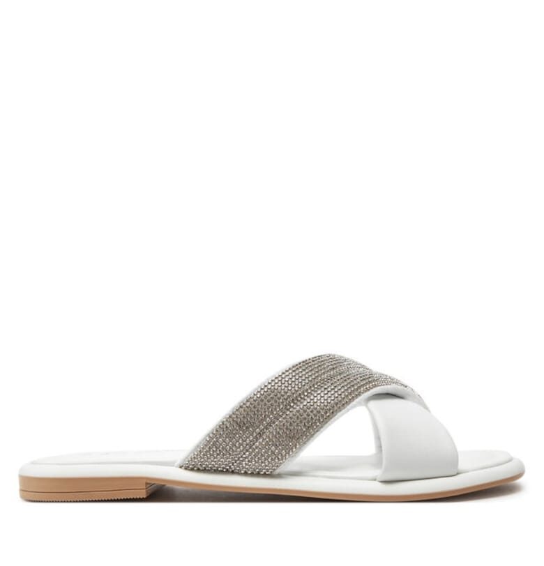 Дамски сандали  303581305 - Естествена кожа - Бели Marco Tozzi