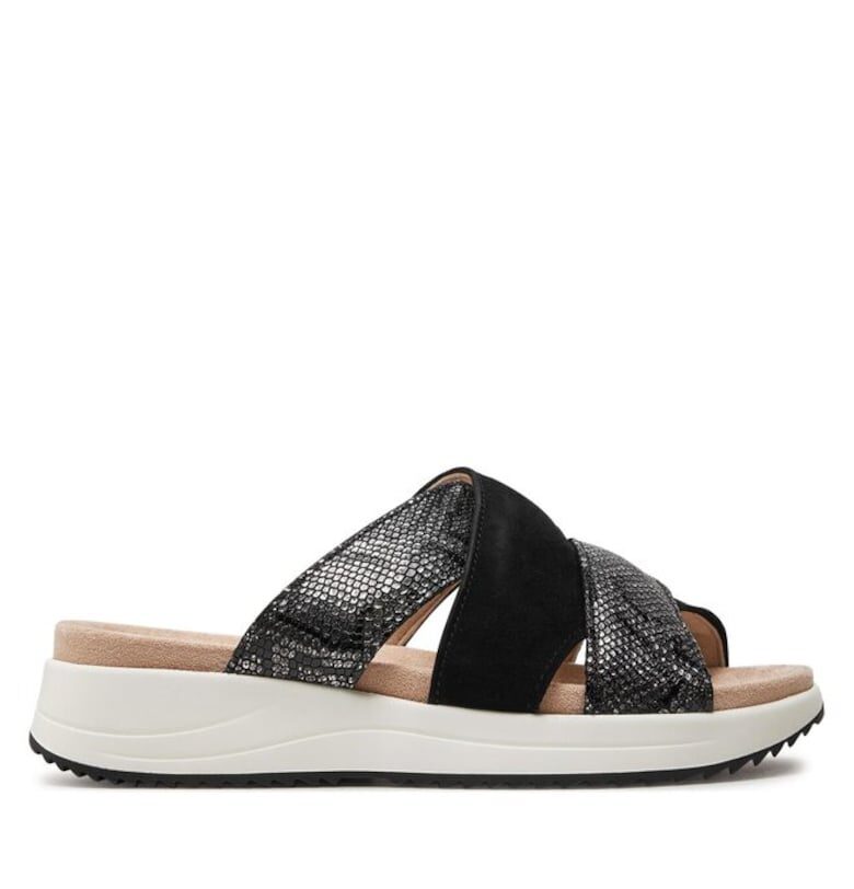 Дамски сандали  303663698 - Естествена кожа - Черен Caprice