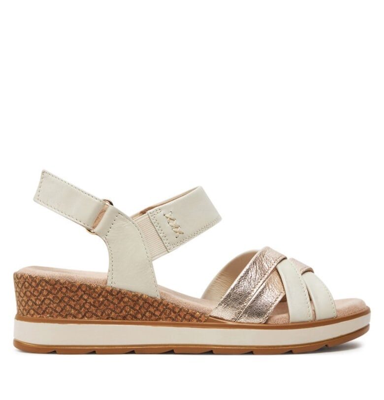 Дамски сандали  303666385 - Естествена кожа - Екрю Caprice