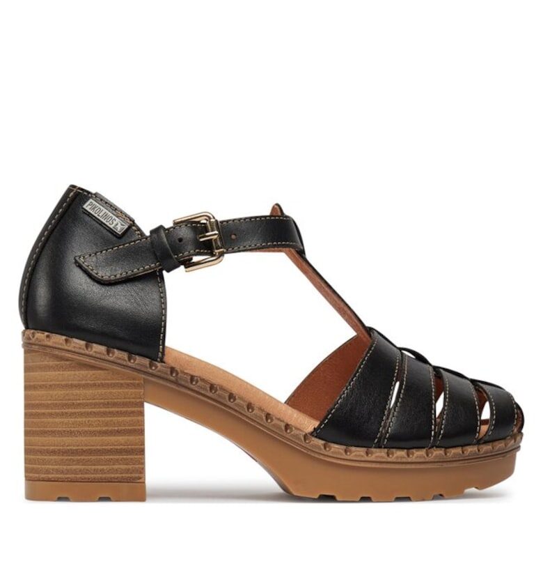 Дамски сандали  303682149 - Естествена кожа - Черни - Черен Pikolinos