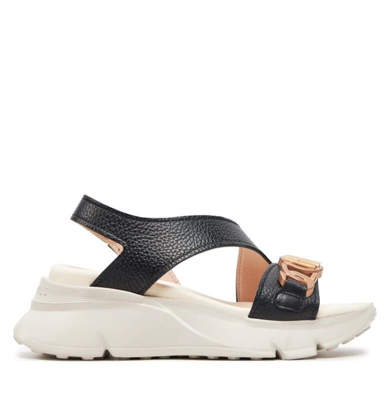 Дамски сандали  303726249 - Естествена кожа - Черен Hispanitas