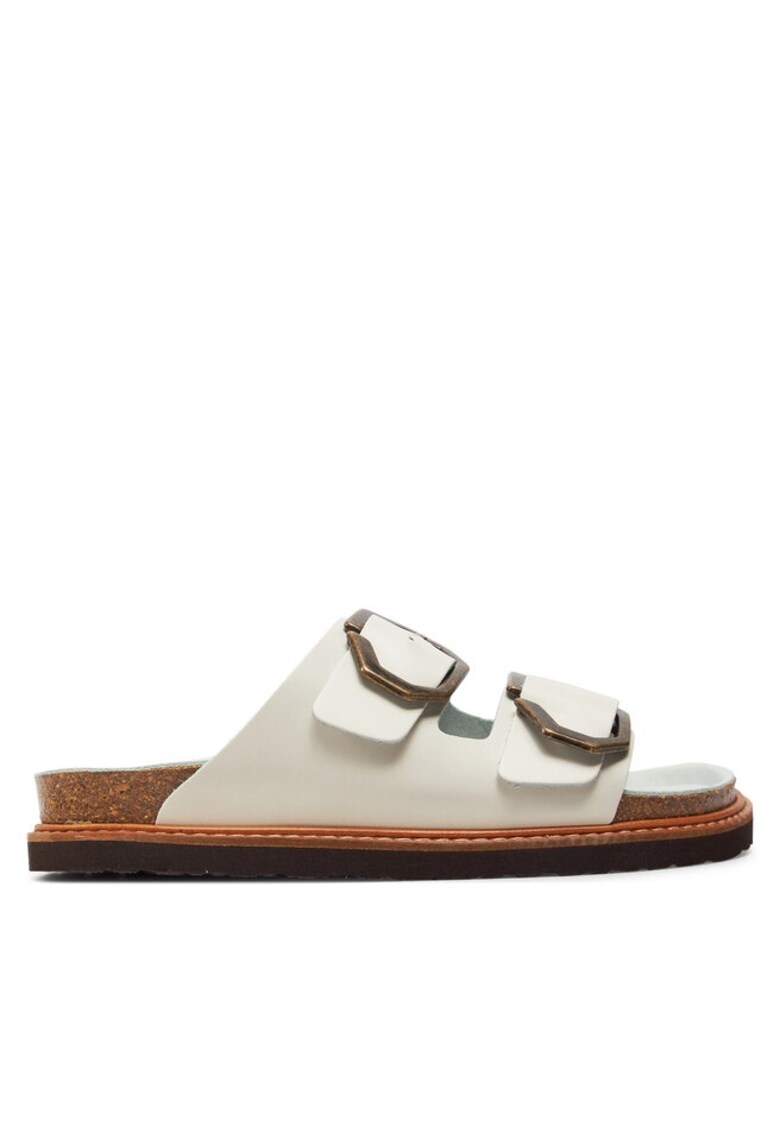 Дамски сандали 303738921 - Естествена кожа - Бял GENUINS