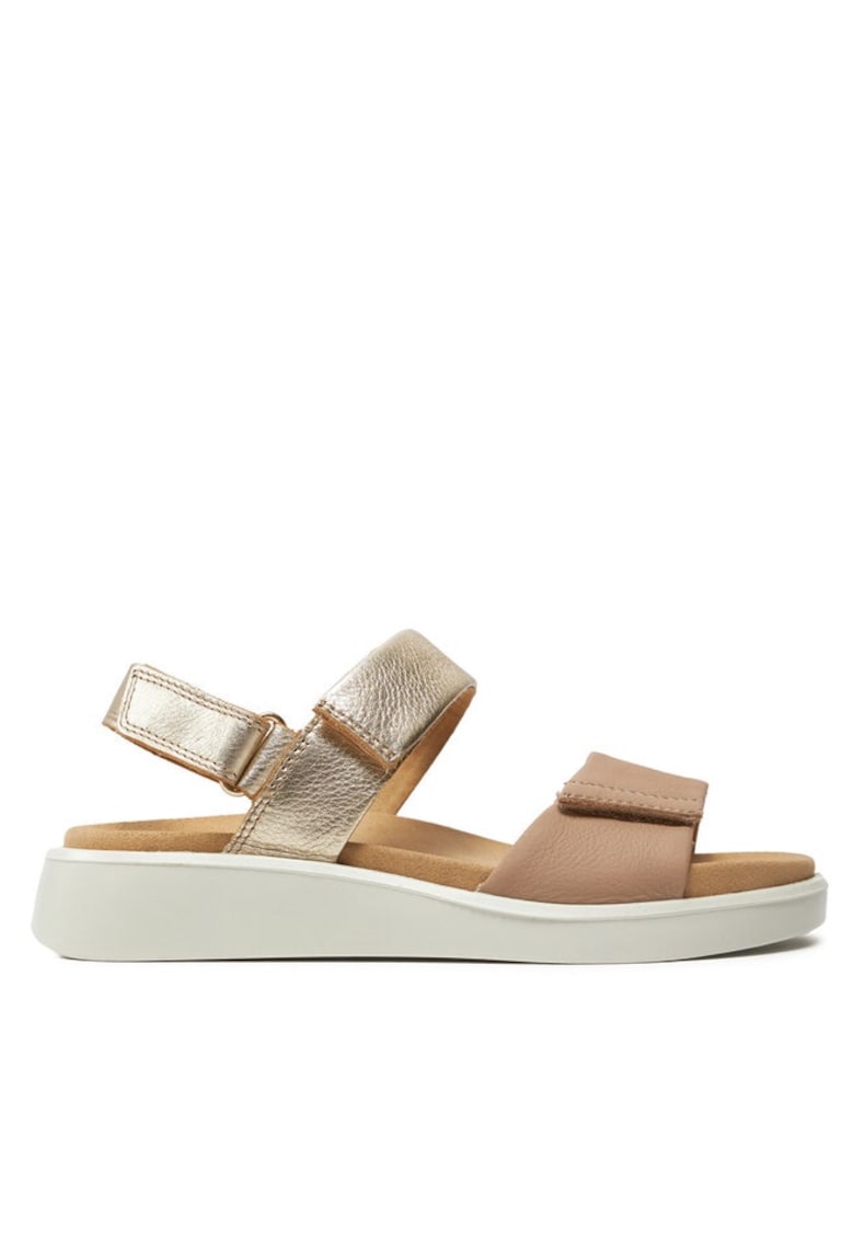 Дамски сандали - 30378458438 - Естествена кожа - Бежов Ara