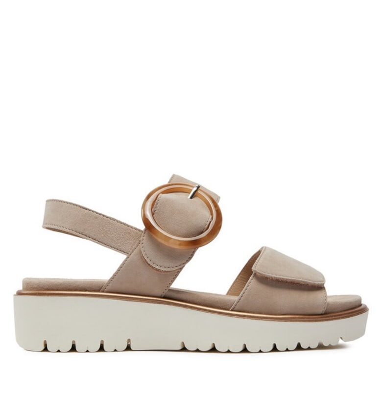 Дамски сандали -  30378507939 - Естествена кожа - Бежов Ara