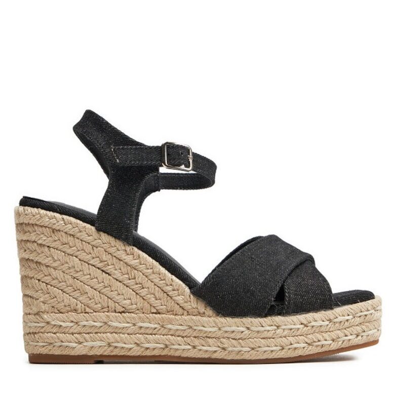 Дамски сандали  303870423 - Текстил - Черен Refresh