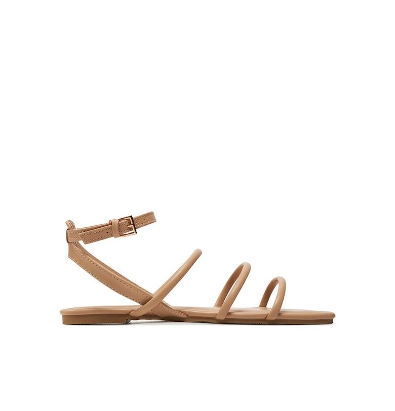 Дамски сандали -  304009 - Еко кожа - Бежови - Бежов ONLY Shoes