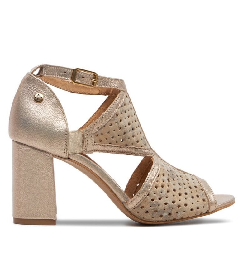 Дамски сандали  304147265 - Естествена кожа - Златни Maciejka