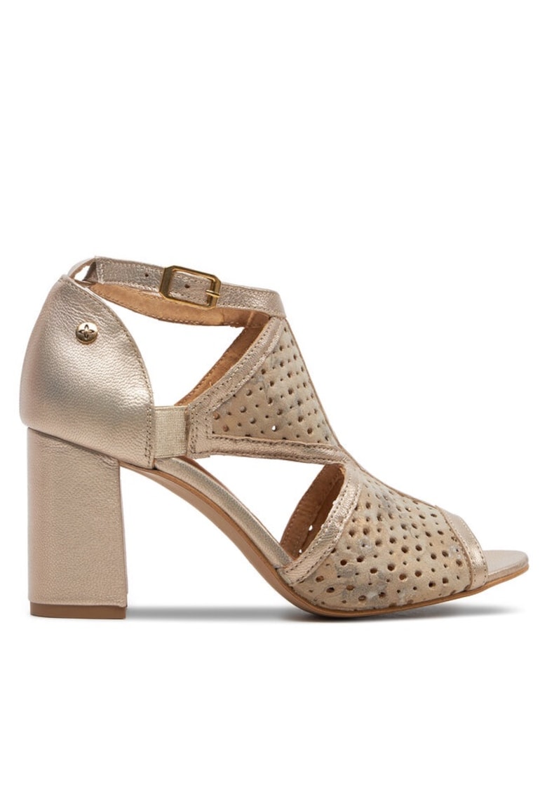 Дамски сандали 304147265 - Естествена кожа - Златни Maciejka