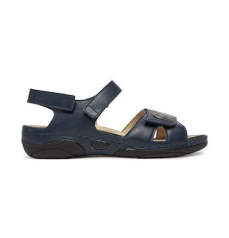 Дамски сандали -  305479037 - естествена кожа - тъмносин Berkemann