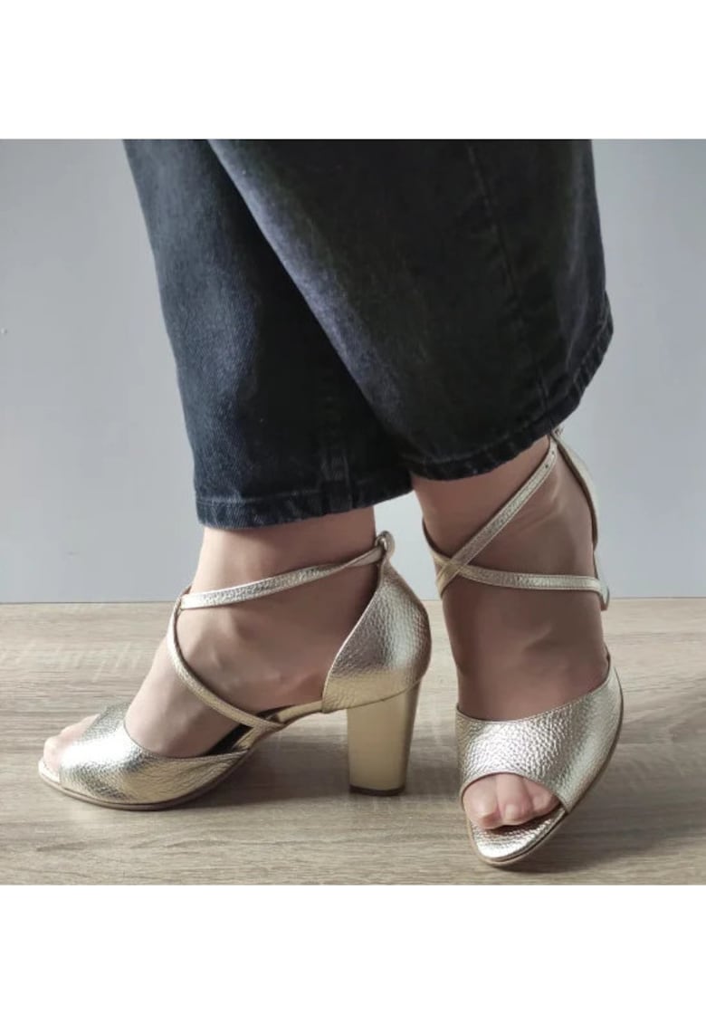 Дамски сандали 38336 - Елегантни - Златист - Златист Antonio