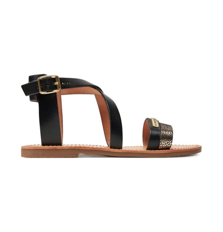 Дамски сандали -  45810 - Естествена кожа - Черен Les Tropeziennes