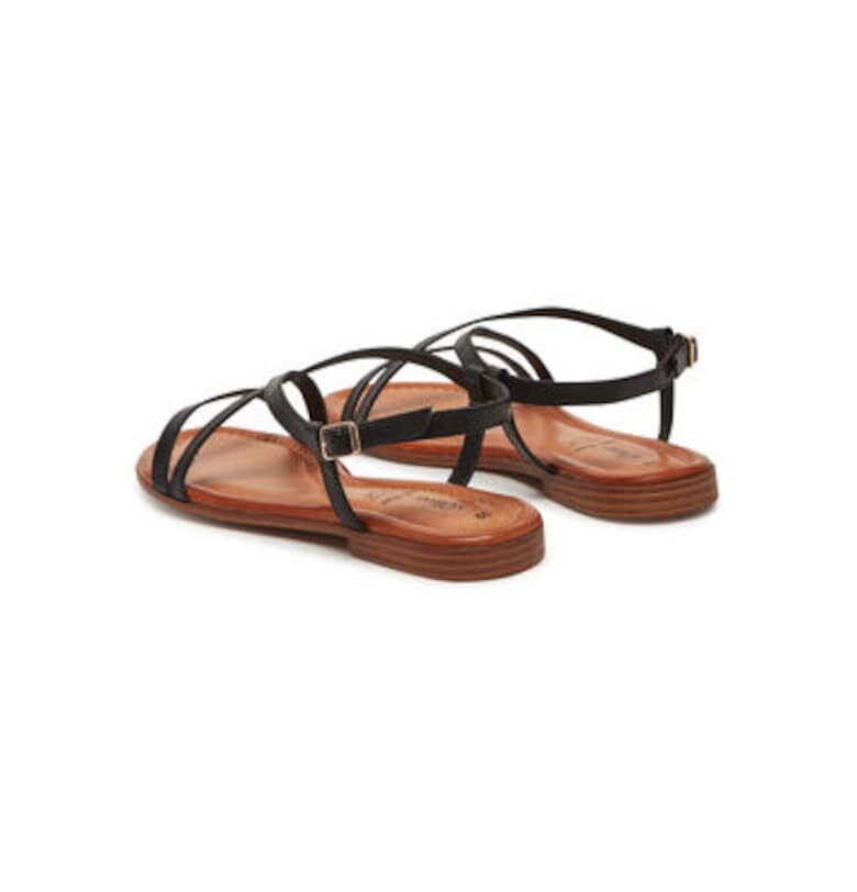 Дамски сандали - 5-28145-44 001 - S Oliver - Естествена кожа - Черен sOliver