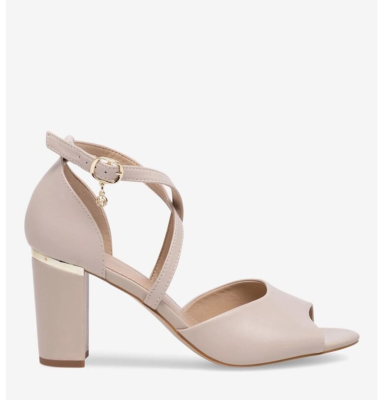 Дамски сандали  5905588483007 - Естествена кожа - Бежов - Бежов Lasocki