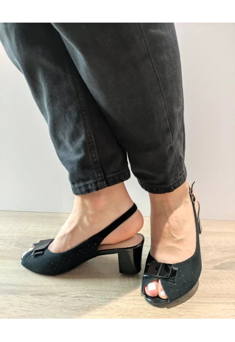 Дамски сандали 60056C 01-I - Елегантни - черно - Черен Epica