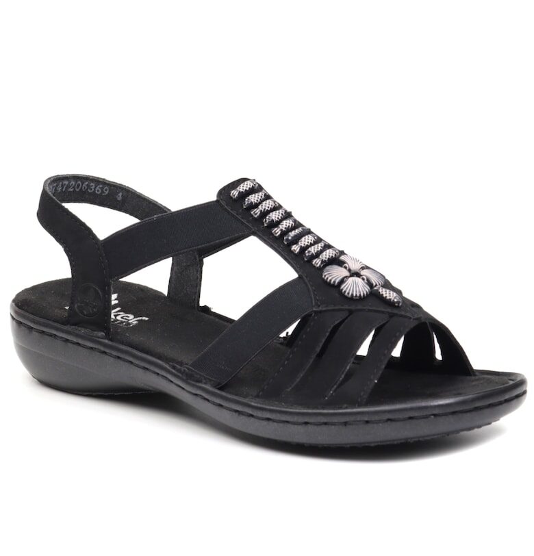 Дамски сандали 60806 00  Черен Rieker